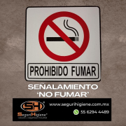 Señalamiento No Fumar