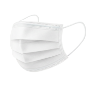 CUBREBOCA PLISADO TRICAPA  AZUL O BLANCO