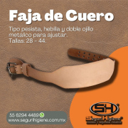 Faja de Cuero / Tallas: 28 - 44
