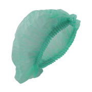 COFIA PLISADA DE POLIPROPILENO, VERDE, AZUL O ROJO.