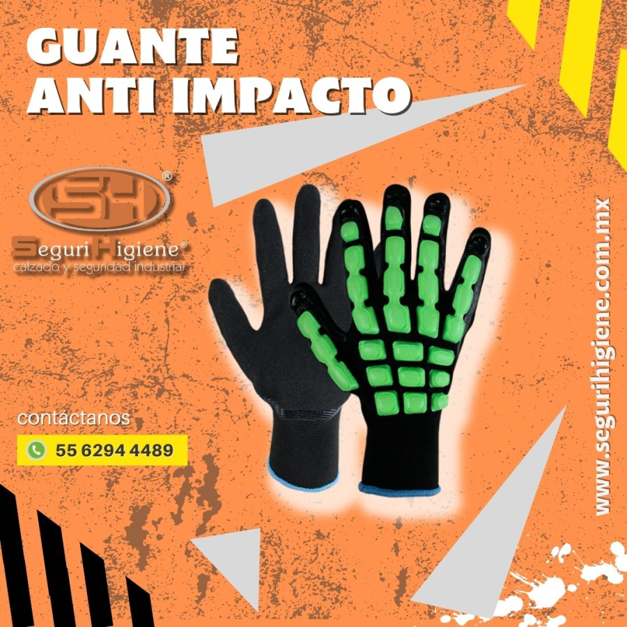 Guante Anti Impacto Recubrimiento Nitrilo Arenoso