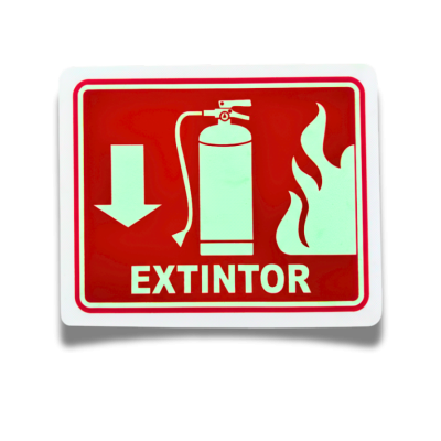 Señalamiento Extintor Fotoluminiscente 30X40
