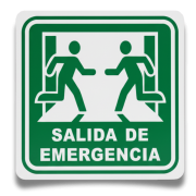 Señalamiento Salida de Emergencia 20X20 Mate