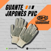 GUANTE JAPONÉS CRUDO CON PUNTOS DE PVC