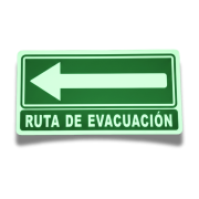 Señalamiento Ruta de Evacuación 20x40 fotoluminiscente