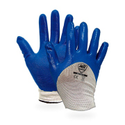 Guante Poliéster Blanco Recubierto De Nitrilo Azul