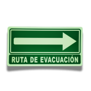 Señalamiento Ruta de Evacuación 40x60 fotoluminiscente