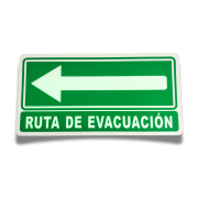 Señalamiento Ruta de Evacuación 20x40 Mate
