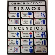 Señalamiento qué Hacer en Caso de Sismos e Incendios