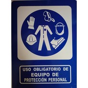 Señalamiento Equipo de Protección Personal