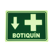 Señalamiento Botiquín Primero Auxilios 30X40 fotoluminiscente