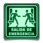 Señalamiento Salida de Emergencia 40X40 fotoluminiscente