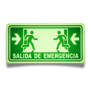 Señalamiento Salida de Emergencia 20X40 fotoluminiscente
