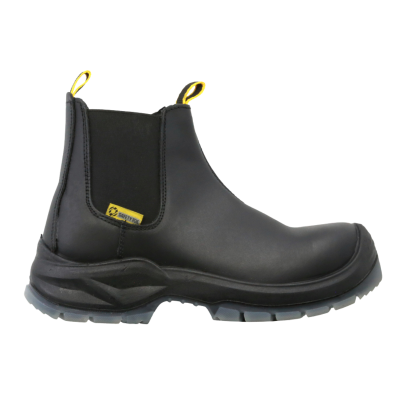 Botín Industrial , Marca Triples Pro, Piel Negro, Modelo 504