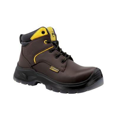 Calzado Industrial Tipo Borceguí, Marca Triples Pro,  Modelo 501 Café