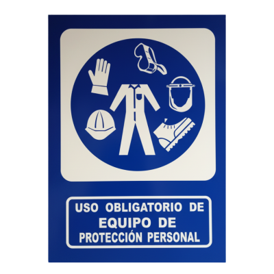 Señalamiento Equipo de Protección Personal 30X40 Mate