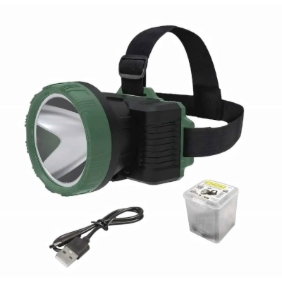 LINTERNA DE CABEZA RECARGABLE TIPO MINERO,