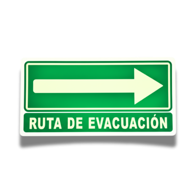 Señalamiento Ruta de Evacuación 40x60 Mate